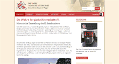 Desktop Screenshot of bergische-ritterschaft.de